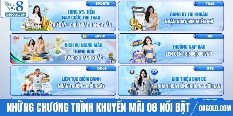 Những chương trình khuyến mãi O8 nổi bật