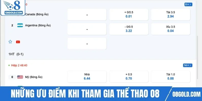 Những ưu điểm khi tham gia thể thao O8